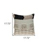 HomeRoots 18" Beige and Gold Striped Cotton Blend Throw Pillow With Fringe - 3 of 4