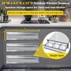 Garvee  Outdoor Kitchen Drawers, Stainless Steel Access BBQ Drawers with Flush Mount Handle - 3 of 4