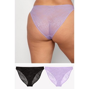 Smart & Sexy Mesh High Leg Panty 2 Pack - 1 of 4