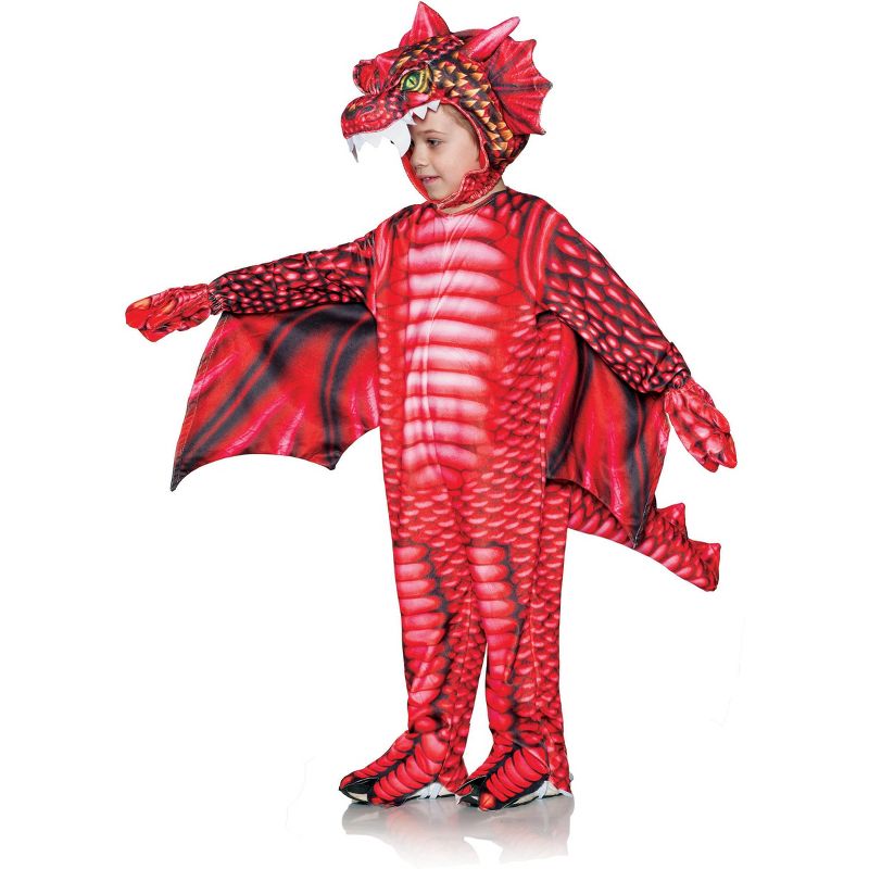 Red Dragon Printed Children's Costume, 1 of 3
