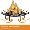 Aoodor Fire Grate Log Grate, Round Spider Wagon Wheel Firewood Grates - 4 of 4