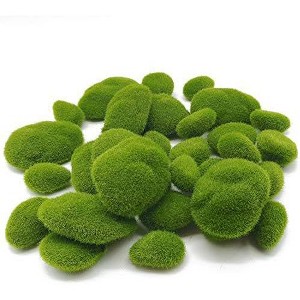 Aoibox 30 PCS Artificial Moss Rocks Decorative, Green Moss Balls, Moss Stones, Fake Moss Decor for Floral Arrangements, Fairy Gardens and Crafting - 1 of 4