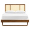 Modway Kelsea Cane and Wood Full Platform Bed With Angular Legs - 4 of 4