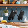 KITCHENAID Asteroid Oven Mitt 2-Pack Set, Black, 7"x12.5" - 4 of 4