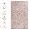 SKRAN Machine Washable Area Rugs, Low-Pile, Non-Slip, Non-Shedding, Foldable, Kid & Pet Friendly for Living Room, Bedroom, Kitchen  (Beige) - 3 of 4
