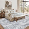 Machine Washable Modern Area Rug Geometric Distressed Non Slip Stain Resistant Non Shedding Pet Friendly Rugs for Living room Bedroom Kitchen - 2 of 4