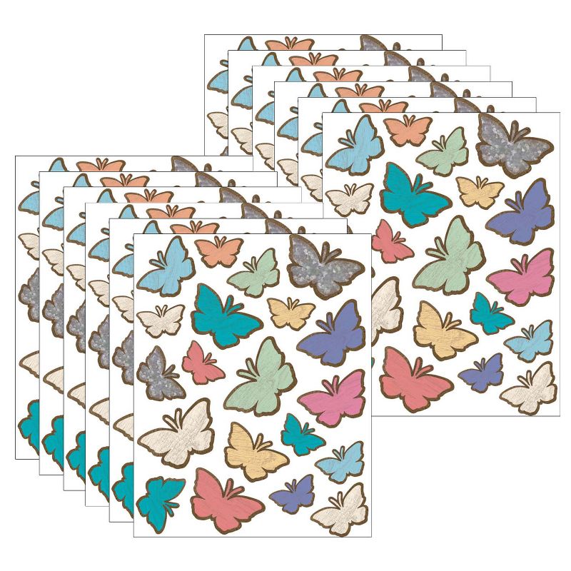 Teacher Created Resources® Home Sweet Classroom Butterflies Stickers, 120 Per Pack, 12 Packs, 1 of 4