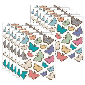 Teacher Created Resources® Home Sweet Classroom Butterflies Stickers, 120 Per Pack, 12 Packs
