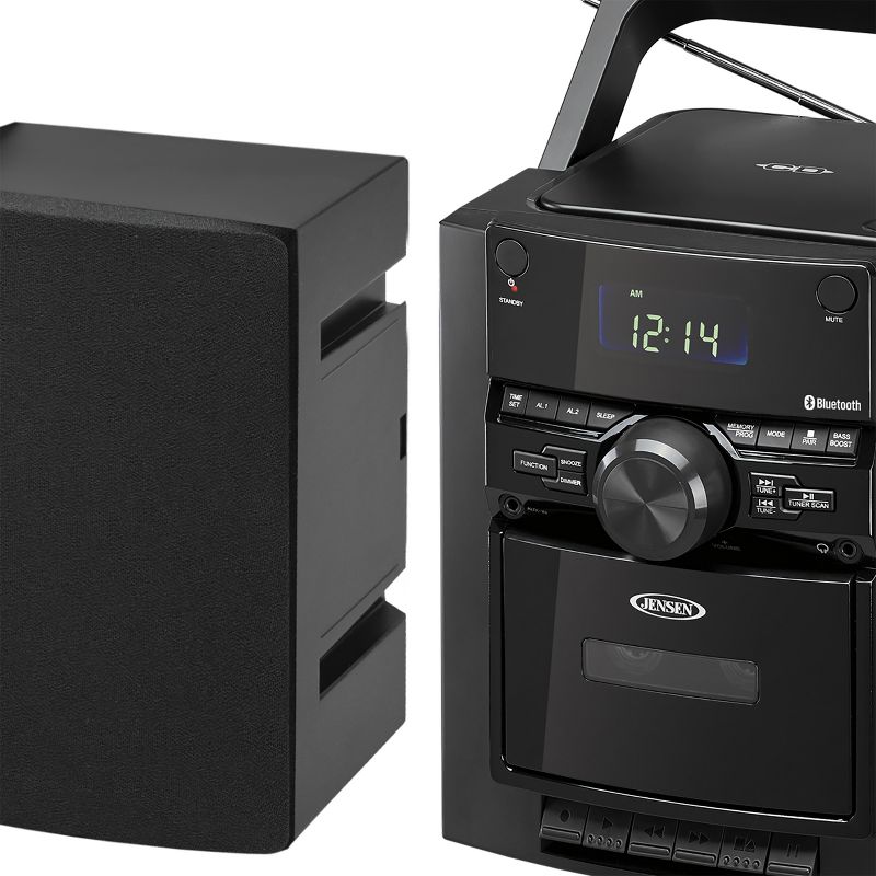 JENSEN CD-785 Portable Stereo Bluetooth CD Music System with Cassette and Digital AM/FM Radio, 5 of 7