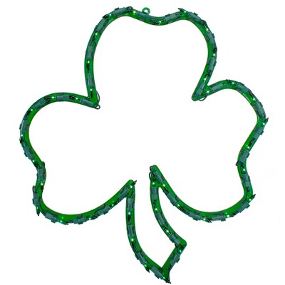 Northlight 17" Lighted St.Patrick's Day Irish Shamrock Window Silhouette Decoration