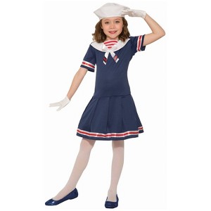 Halloween Girls Sailor Halloween Costume M, Girl