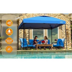 Anybear 10x10FT Light Blue Pop Up Canopy Tent with Adjustable Legs - 1 of 4