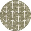 Unique Loom Outdoor Coastal Ahoy Solid Print Woven Area Rug - 2 of 4