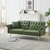 NicBex 61.4 Inch Faux leather Sofabed,Convertible Sofa with Adjustable Arms and Backrest for Living Room,Office,Apartment - 2 of 4