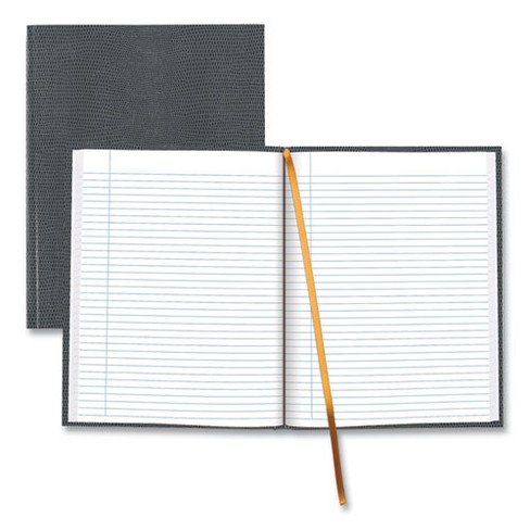 Blueline Executive Notebook with Ribbon Bookmark, 1 Subject, Medium/College Rule, Cool Gray Cover, (75) 10.75 x 8.5 Sheets - image 1 of 4