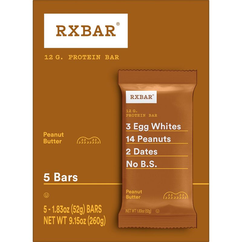 RXBAR Peanut Butter Protein Bars - 5ct/9.15oz, 1 of 6