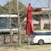 GDFStudio Ella Outdoor 8 Aluminium Ribs Market Umbrella with Crank Lift and Tilt Function - 2 of 4