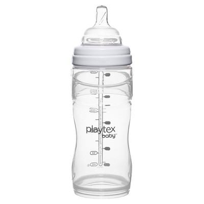 Playtex Baby Nurser With Drop-Ins Liners 8oz 3pk Baby Bottle, Clear
