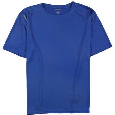 Reebok Mens Volt Performance Basic T-Shirt, Blue, X-Large