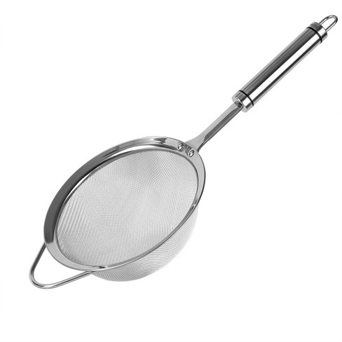 Unique Bargains Stainless Steel Fine Mesh Strainer Colander Flour Sifters with Handle - image 1 of 3