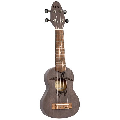 Ortega Guitars Keiki K1 Series Sopranino Ukulele with Turtle Etching