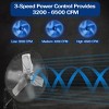 BILT HARD 24 inch 6500 CFM High Velocity Wall Fan 3-Speed Wall Mount Oscillating Shop Fan for Commercial Garage Warehouse Workshops - 2 of 4