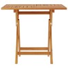 vidaXL Garden Table Warm Brown Solid Teak Wood 33.5 x 33.5 x 29.9 in - 3 of 4