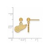 Black Bow Jewelry 14k Yellow Gold Detroit Red Wings NHL Dangle Earrings - 2 of 3