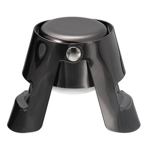 Unique Bargains Reusable Vacuum Stainless Steel Wine Stoppers for Champagne Beer - 1 of 4