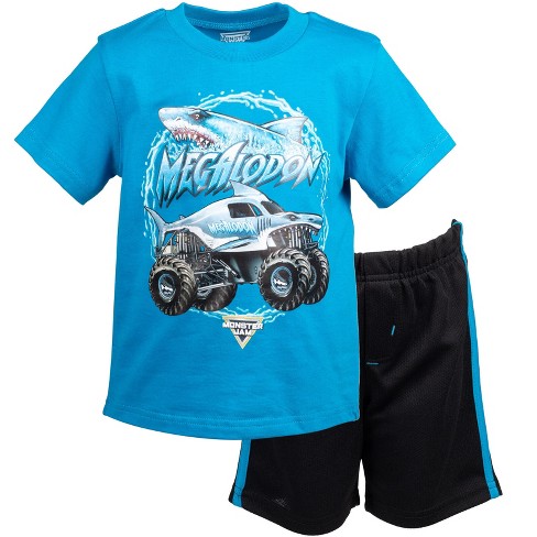 Monster Jam Graphic T-Shirt and Shorts Outfit Set Toddler - image 1 of 4