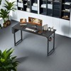Infurnic Desks Computer Desk with Storage Bag Headphone Hook, Home Office Desk Modern PC Table for Kids and Students Study Writing Table, Black, - 4 of 4