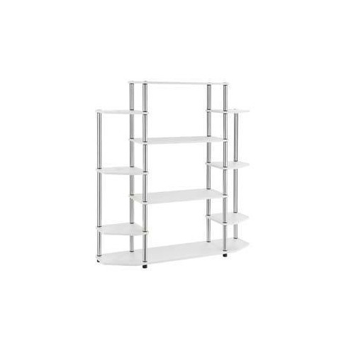 52 5 Wall Unit Bookshelf White, Bookcase Wall Unit