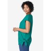 Woman Within Plus Size Side Tie Knit Tee - 4 of 4