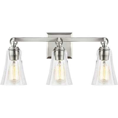 Generation Lighting Monterro 21 3/4" Satin Nickel 3-Light Bath Light