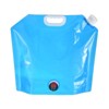 Unique Bargains Camping Hiking PE Foldable Water Container Bag with Spigot Blue - 3 of 4