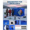 Portable Pop-Up Ice Fishing Tent, Spacious 3 to 4 Person Ice Fishing Shelter, Insulated Hub Shelter Includes 6 Anchors, Ropes & Carry Bag - 4 of 4