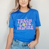 Simply Sage Market Women's Teach Love Inspire Flowers Short Sleeve Graphic Tee - 2 of 4
