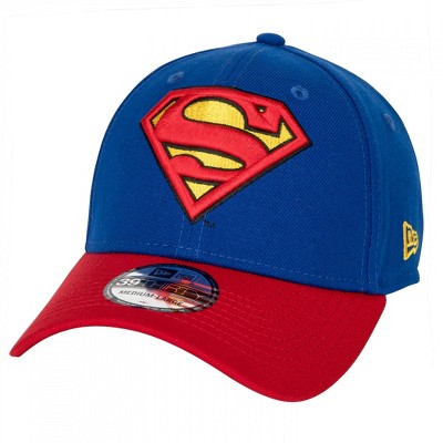 Mens Superman Symbol Blue & Red 39Thirty Fitted Hat