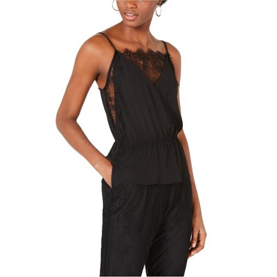 Leyden Womens Lace Inset Cami Tank Top