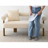 Maye Upholstered Loveseat,54" Wider Upholstered Seat and Back With Wishbone Frame Boucle Loveseat,2 Seater Loveseat-Maison Boucle - 4 of 4