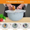 NewHome"Multifunctional Stainless Steel Mixing Bowl Set with Lid, Graters, Food Strainer & Colander"Beige Blue - 4 of 4