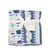Hudson Baby Cotton Flannel Burp Cloths 12-Pack Bundle, Sea Friends, One Size - 2 of 4