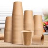 Cheer Collection 12oz Disposable Paper Cups - Natural Brown - 2 of 4