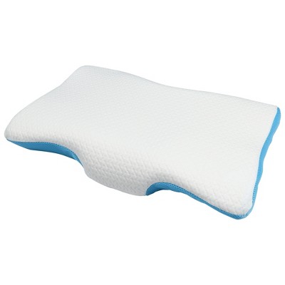 Supportive Memory Foam Ortho Pillow - Blue : Target