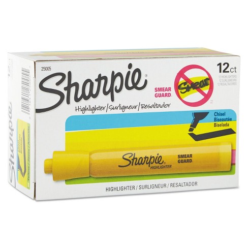 Sharpie 25005 Accent Tank Style Highlighter Chisel Tip Yellow Dozen San25005 for sale online 