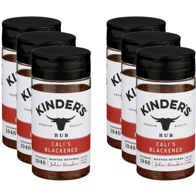 Kinders Rub Calis Blackened - Case of 6 - 4.2 oz