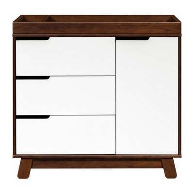 Babyletto Hudson 3-Drawer Changer Dresser with Removable Changing Tray - Espresso/White