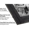 Americanflat Collage Picture Frame in with Two  Displays Textured Wood and Polished Glass for Wall and Tabletop - Charcoal 5" x 7" - image 3 of 4