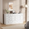 Acekool 12-Drawer Wooden Dresser, Modern Wide Chest of Drawers Organizer, Storage Cabinet & TV Stand for Bedroom, Living Room, Closet - 2 of 4