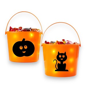 Personalization Mall Halloween Character Light Up Treat Bucket - 1 of 4